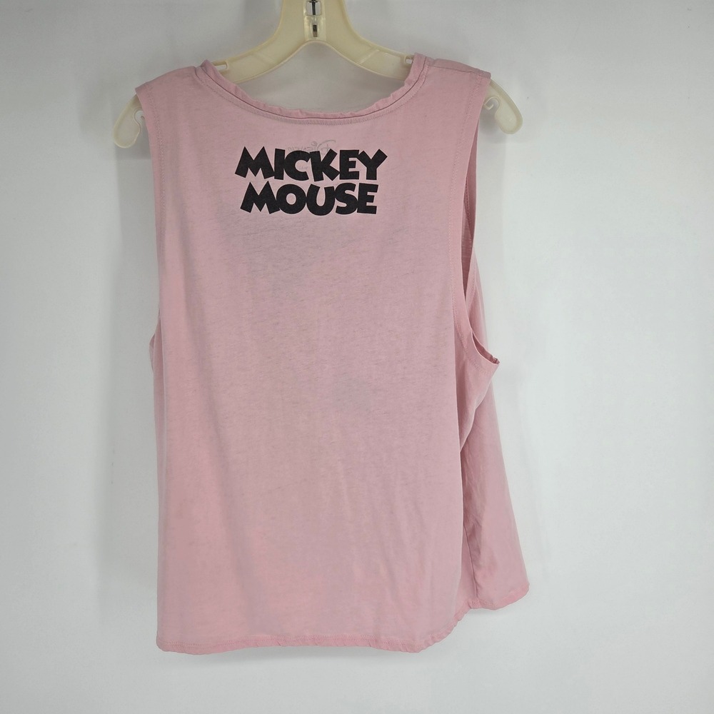 Disney Mickey Mouse Friends Pink Graphic Muscle Tank Top XL 15-17 Sleeveless Tee - Picture 2 of 7